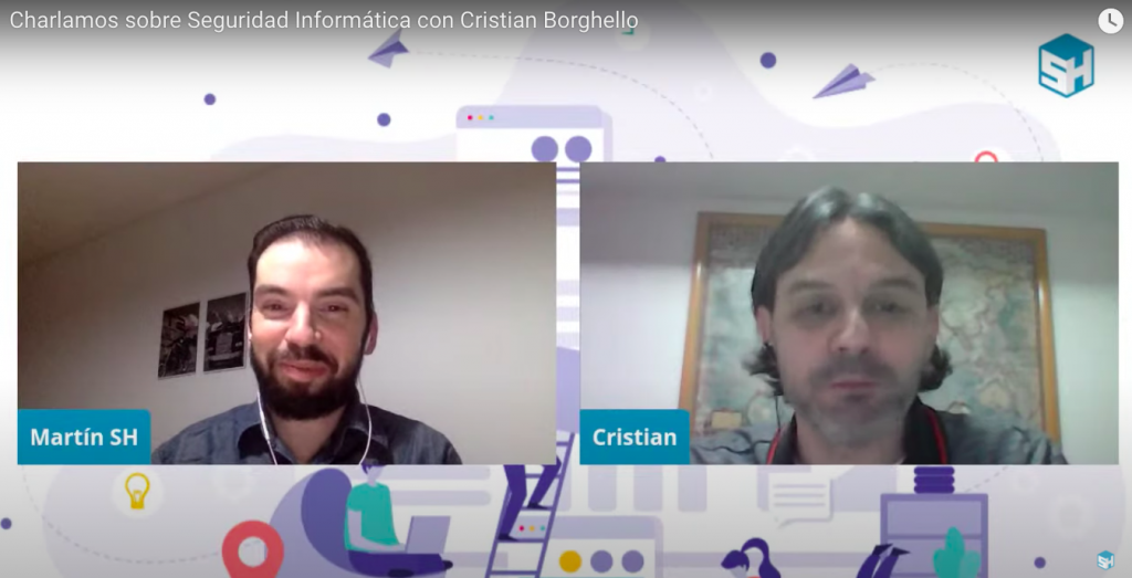 Captura charla Martín Di Luzio - Cristian Borghello 