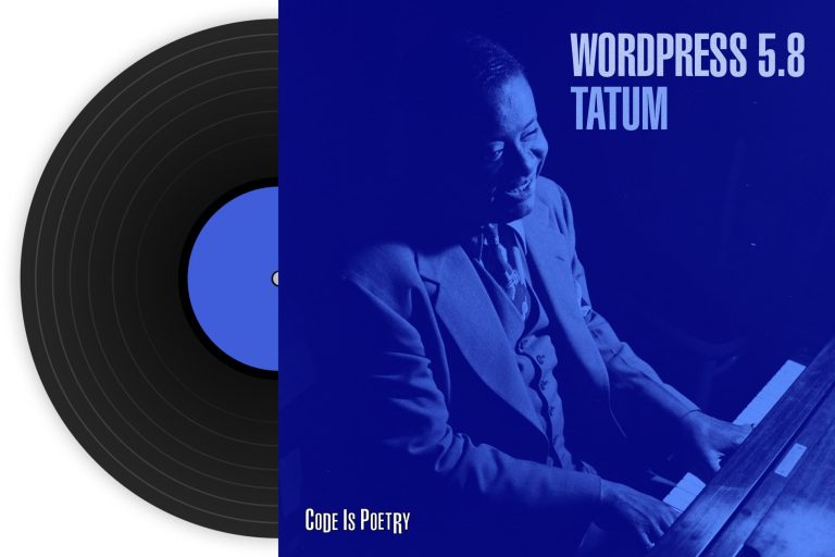 Wordpress Tatum portada oficial del artista de Jazz